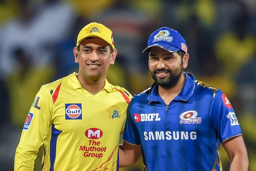File Image of Rohit Sharma along with MS Dhoni.