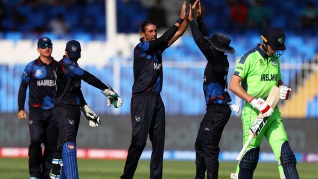 Namibia defeated Ireland to move into Super 12s of ICC T20 World Cup.