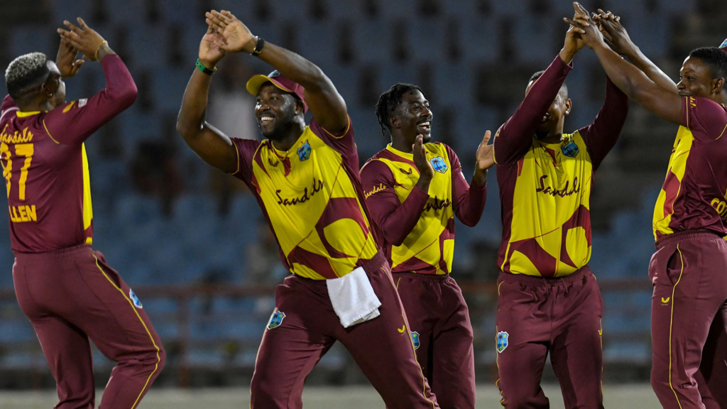 West Indies pulled off a late three-run victory over Bangladesh