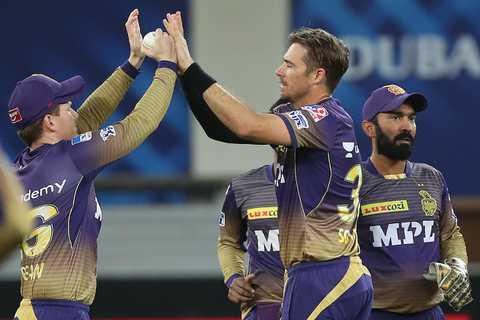 KKR bowler Tim Southee took two wickets.