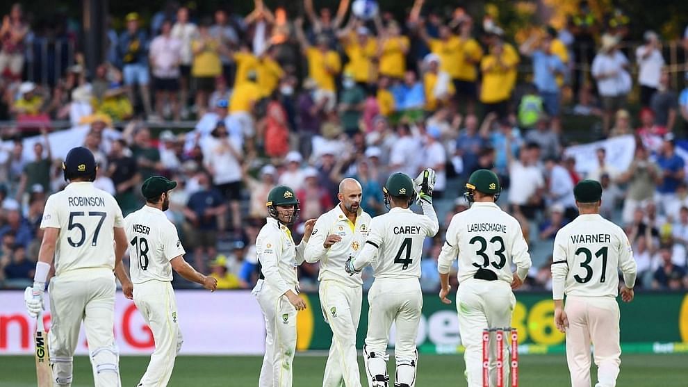 Starc and Lyon shared seven wickets to shoot England down for 236.