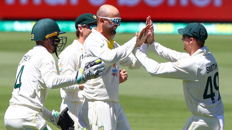 Nathan Lyon completed his 400 test wicket in test cricket