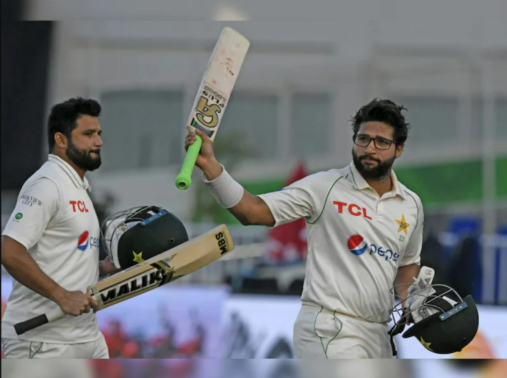 Imam Ul Haq was unbeaten on 132 at the end of day 1 play. Image : AFP