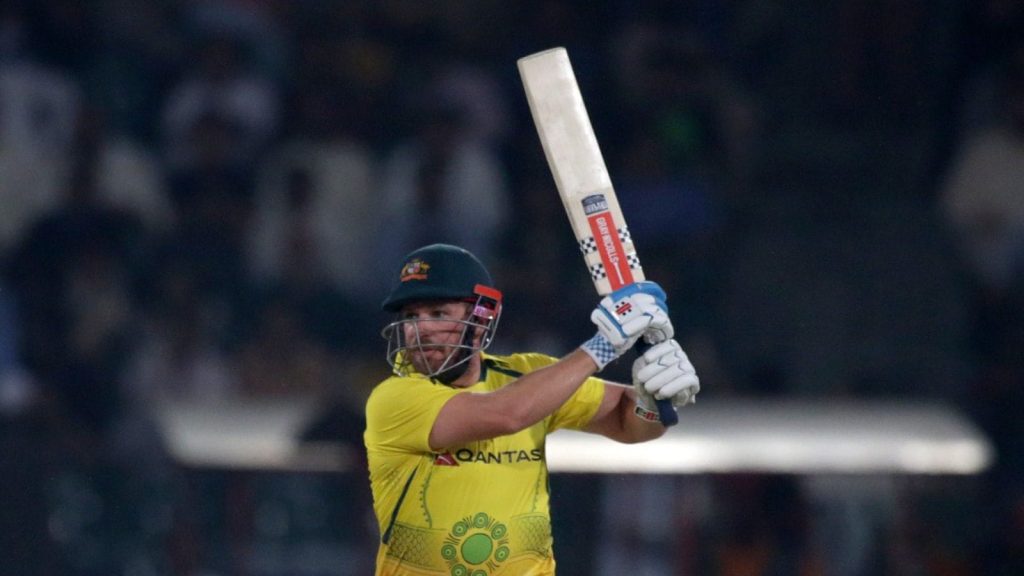 Aaron Finch made a brilliant fifty. Image : AFP
