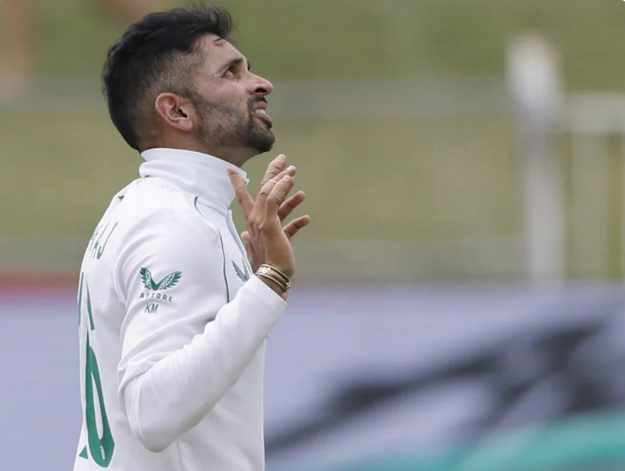 Keshav Maharaj took 7 wickets. Image : AFP