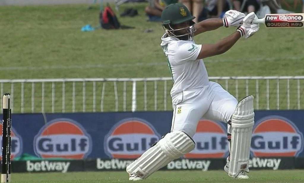 Temba Bavuma was not out on 53 at the end of day 1 play. Image : CSA