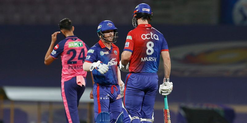The pair(Marsh and Warner) added 144 runs for the second wicket. Image : IPL/BCCI