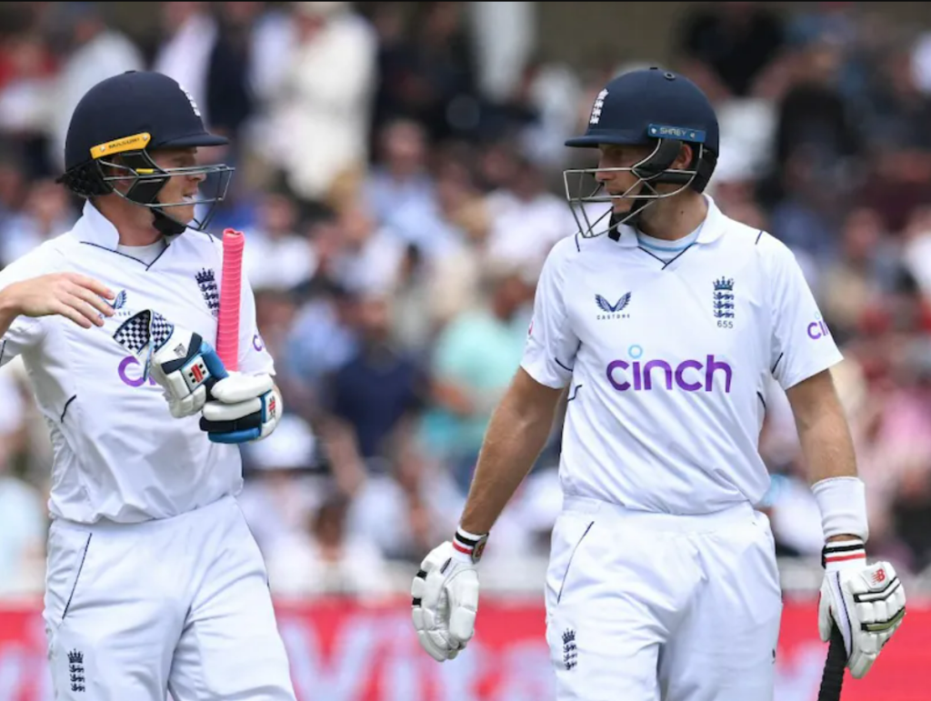 Joe Root and Ollie Pope scored their respective centuries. Image : AFP
