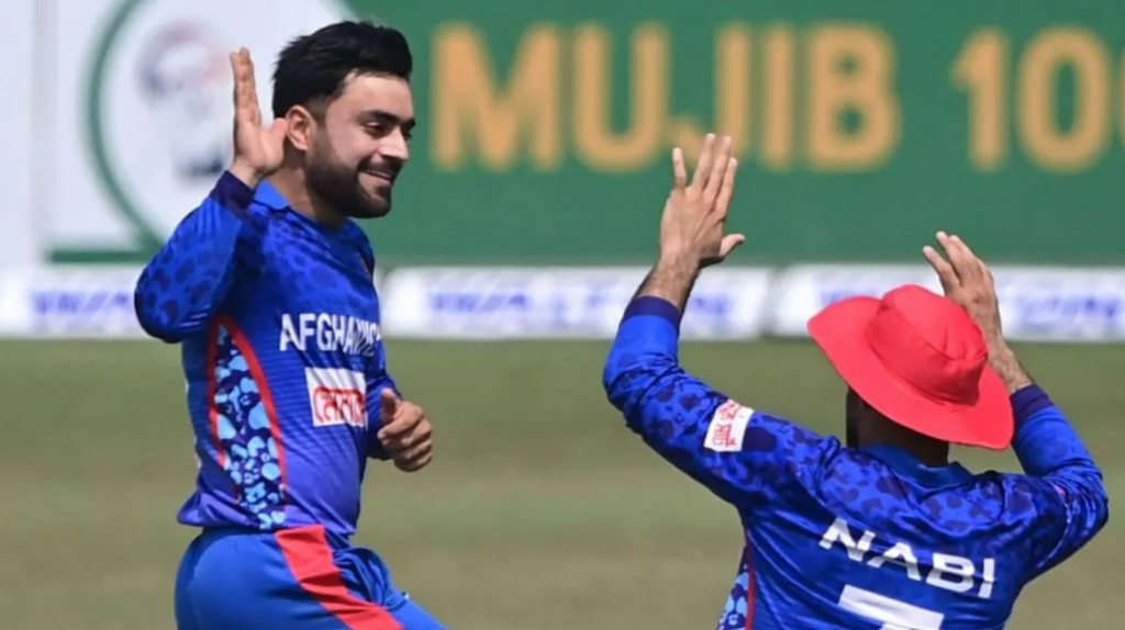 Rashid Khan and Mohammad Nabi were the star for Afghanistan again in the 3rd ODI. Image : AFP
